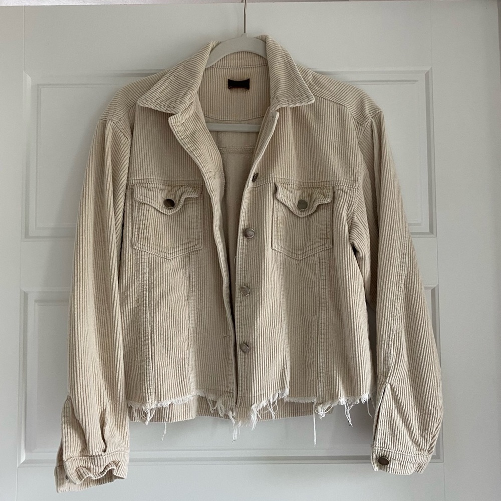 Neutral Corduroy Jacket